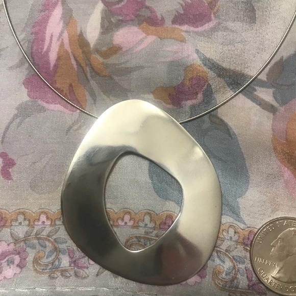 Silver Statement Necklace - Picture 4 of 6